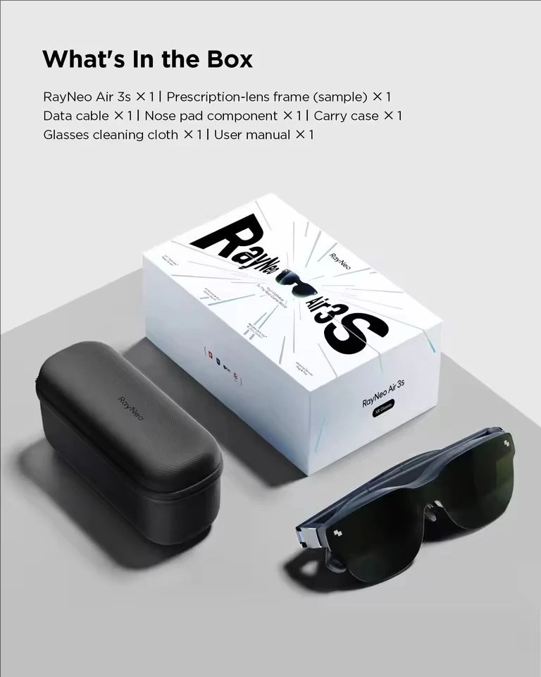 TCL RayNeo Air 4 Air 4 PRO Air 3S  Air 3S Pro Smart AR Очки 201 дюймов Micro OLED 3D HD Private Cinema для телефона Компьютер (art.: 3920d07e617db) - 3920d07e617db