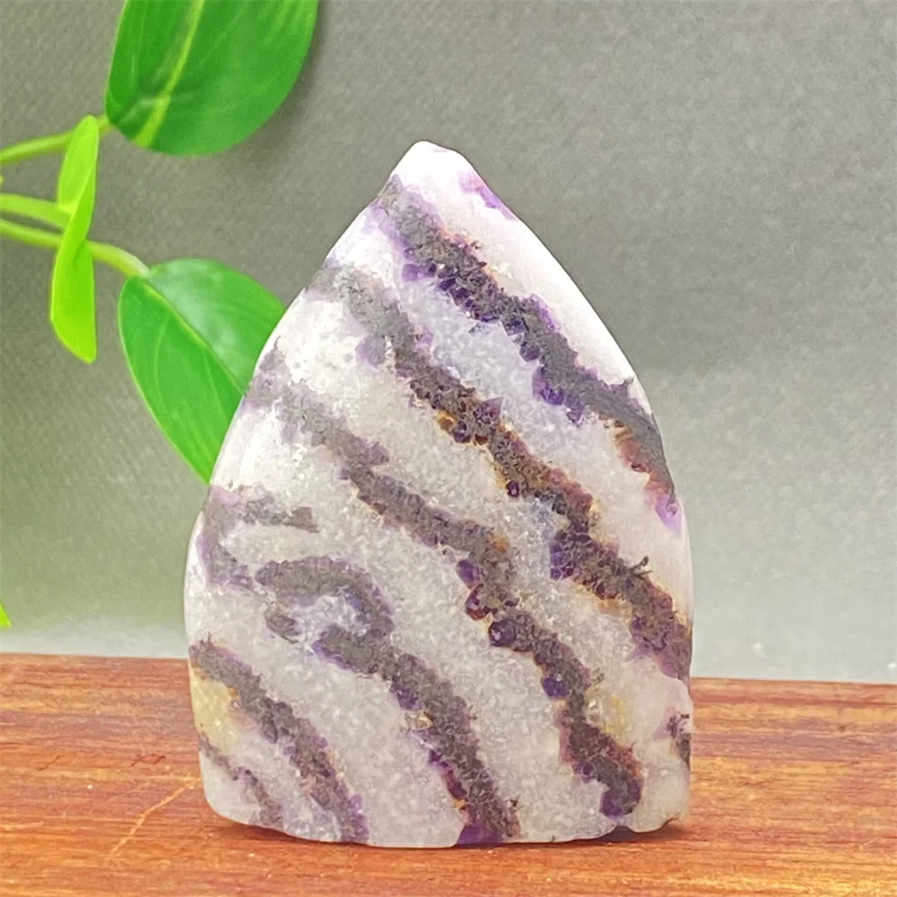 Натуральная редкая полосатая Зебра яшма кристалл флюорит свободная форма