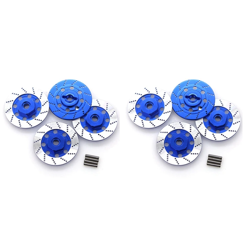 

8 шт. металлический тормозной диск колесный обод металлический шестигранный адаптер 12 мм для 1/10 Sakura D4 On-Road Racing RC Car Parts, темно-синий
