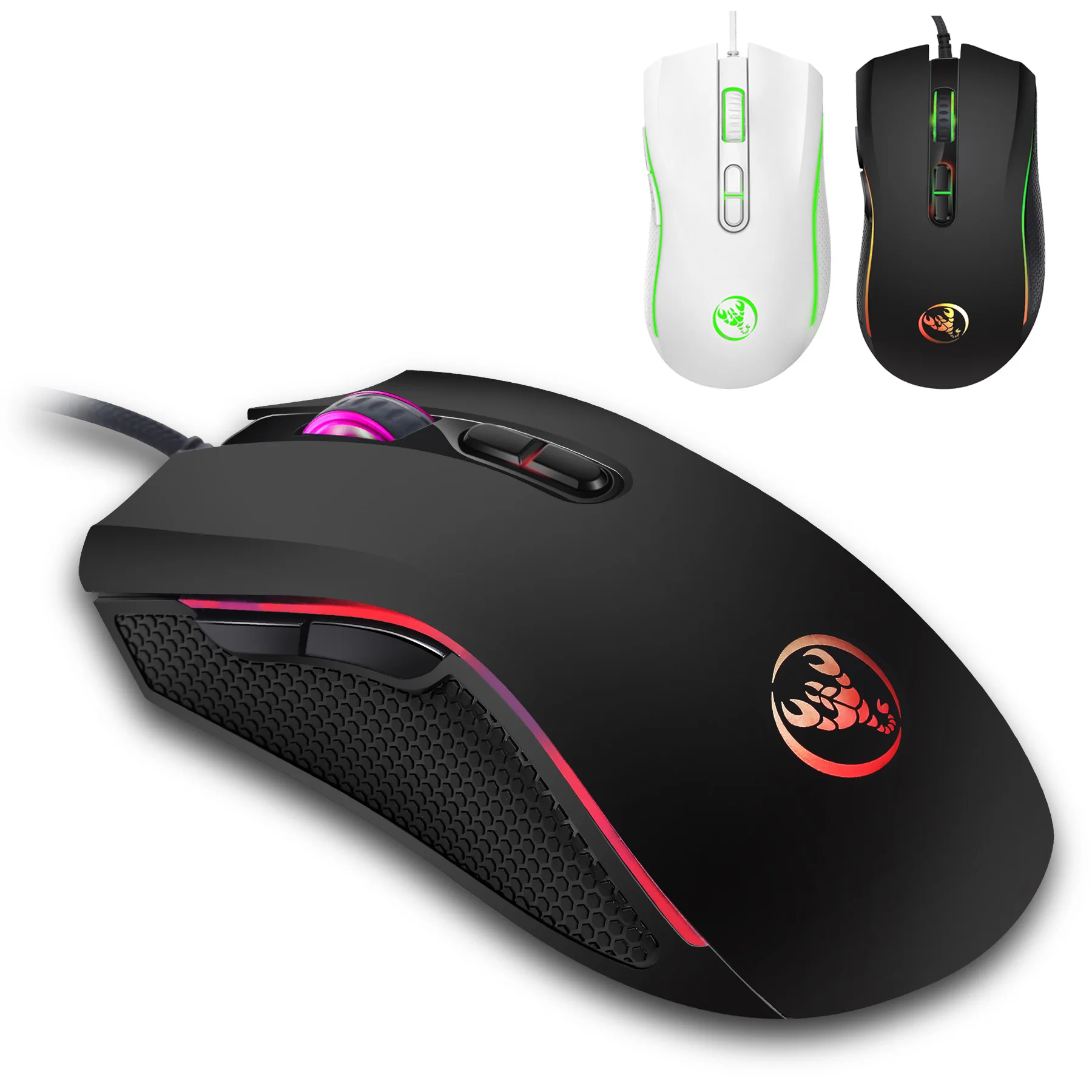 Мышь игровая Проводная с подсветкой 3200 DPI 7 цветов