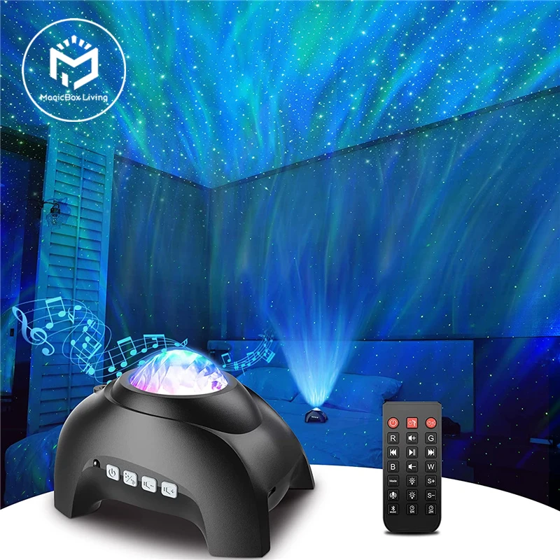 Музыкальный Bluetooth динамик Галактический проектор светодиодный ночник с