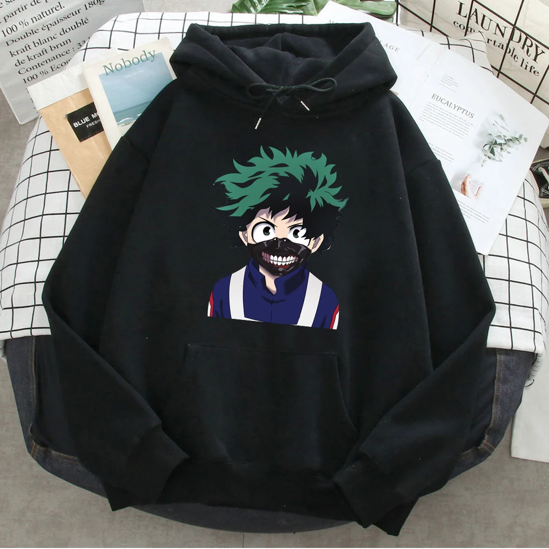 

My Hero Academia Anime Print Hoodies Man Women Casual Harajuku Loose Streetwear Hoody Autumn Spring Fashion Pocket Fleece COTTON