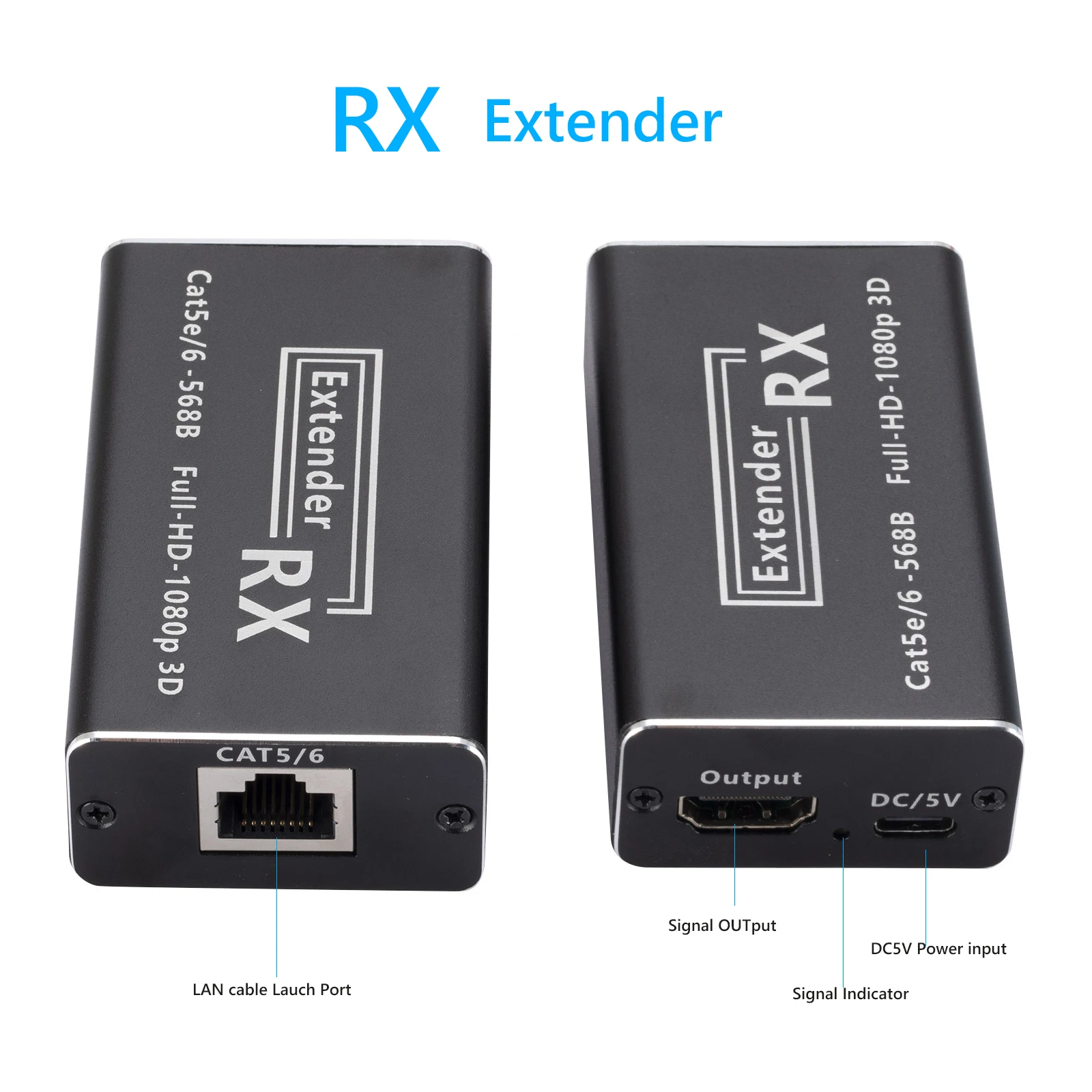 Сетевой удлинитель 60 м 1080P от CAT5e CAT6