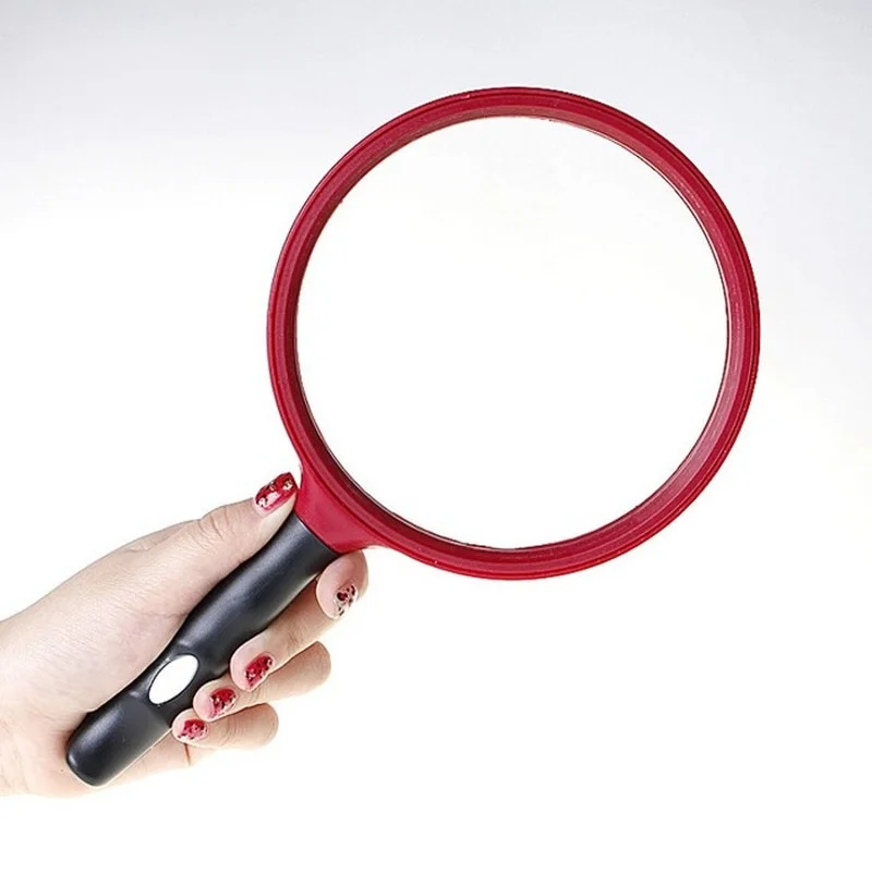 

3X Large Lens 130mm Handheld Magnifier Magnifier Reading Map Newspaper Handle Magnifying Glass Jewelry Loupe Low Vision Aids