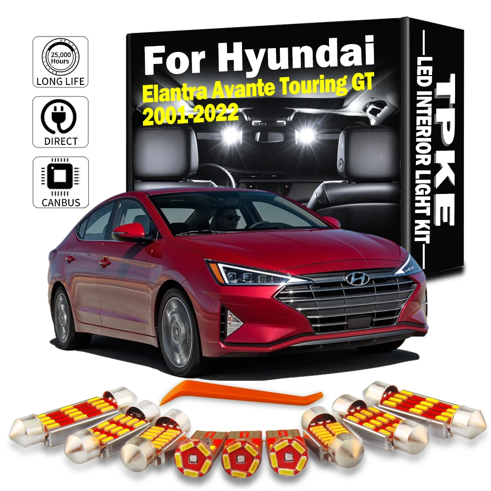 

TPKE Canbus LED Interior Map Dome Light Kit For Hyundai Elantra Avante GT Touring 2019 2020 CN7 2022 Car Led Bulbs Accessories