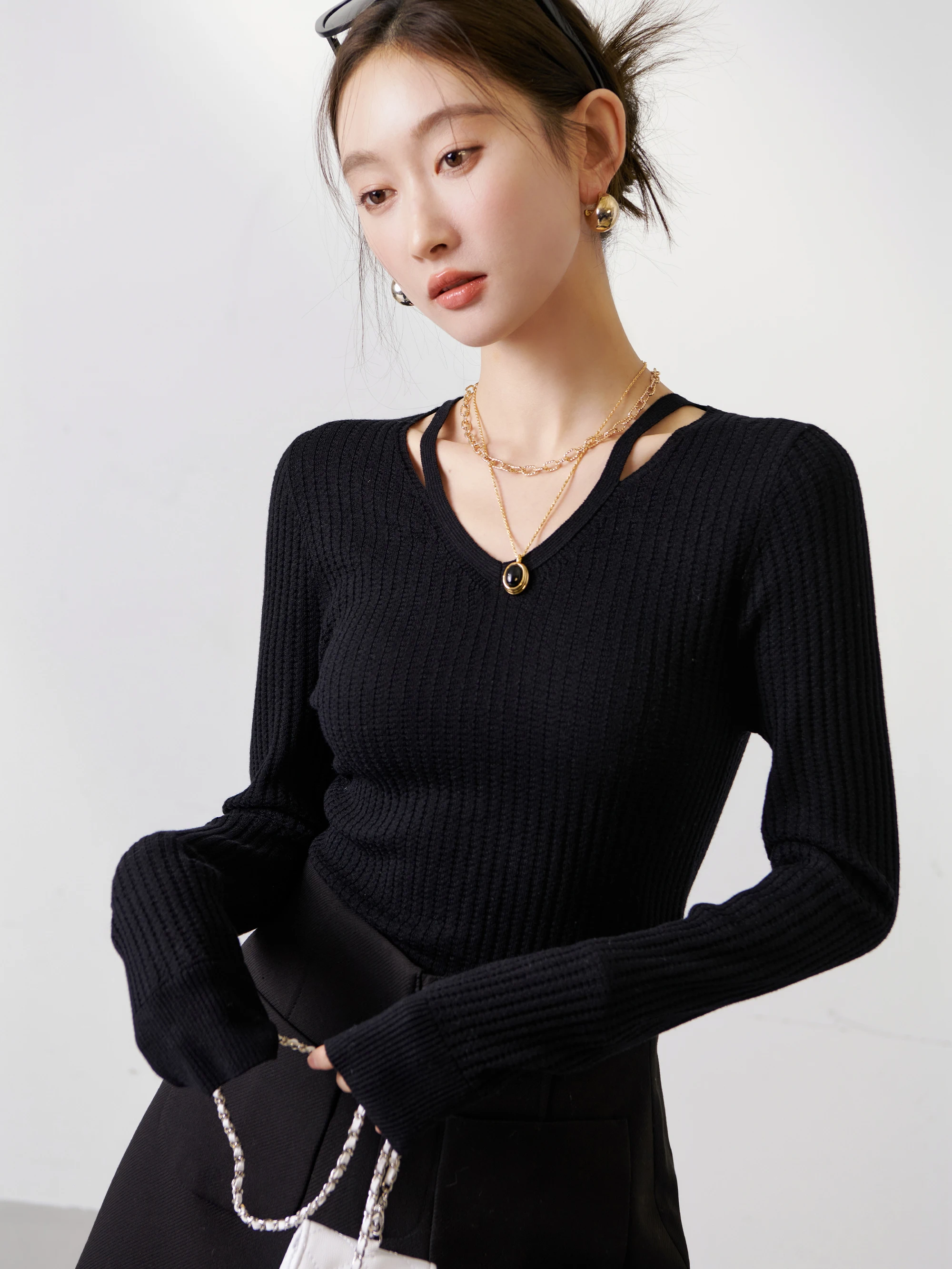 Тыквенная долина на складе [Youjinni] Флисовая импортная тканая текстура с v-образным