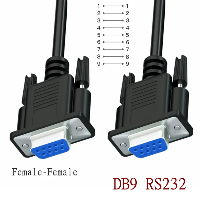 Точка переключения Последовательный RS232 9-контактный разъем папа-мама DB9