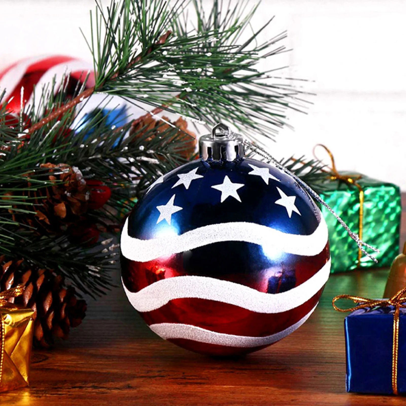 12 штук День Независимости подвесной шар независимости 4 июля орнамент США