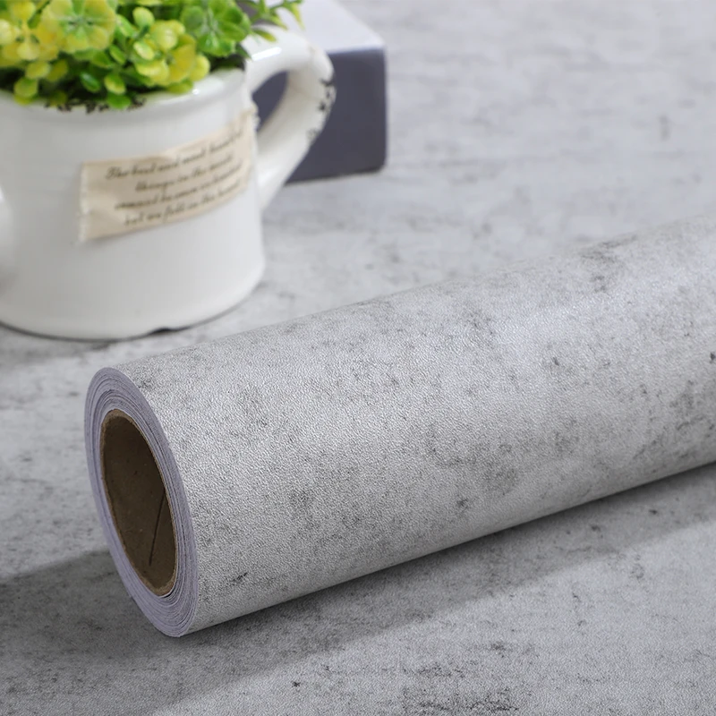 

Micro cement grey plain coloured wallpaper ins industrial wind restoring ancient ways adhesive waterproof clothing store coff