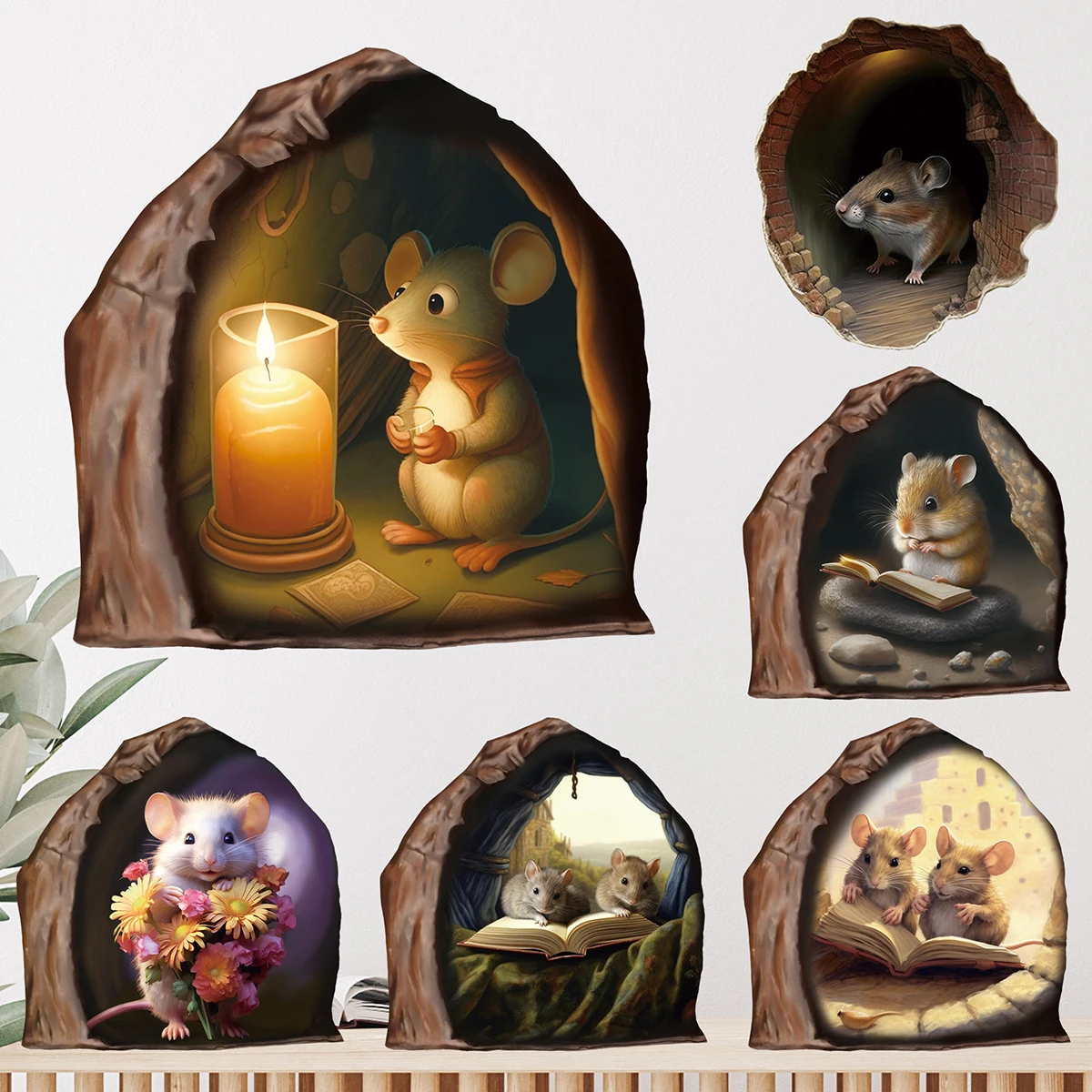 kolorowe naklejki ścienne z myszką kreskówek do pokoju dziecięcego Wysokiej jakości PVC Ekologiczne Wodoodporne Dekoracyjne...