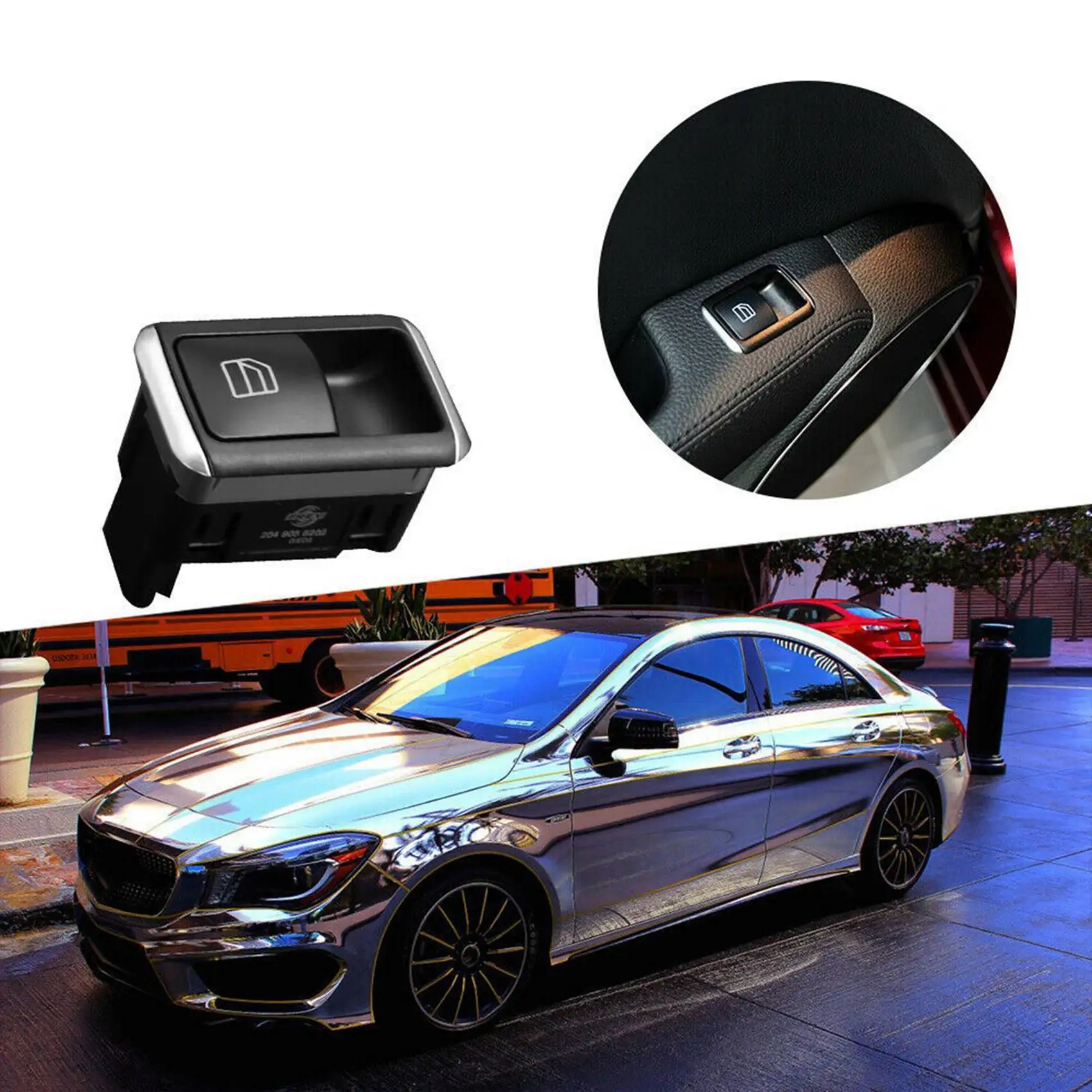 Фото Электрический переключатель стеклоподъемника M93K-2X 2049058102 для Mercedes Benz CLA CLS E CL W166 X166 W156 W264 ML350 ML50 A2049058102 №2