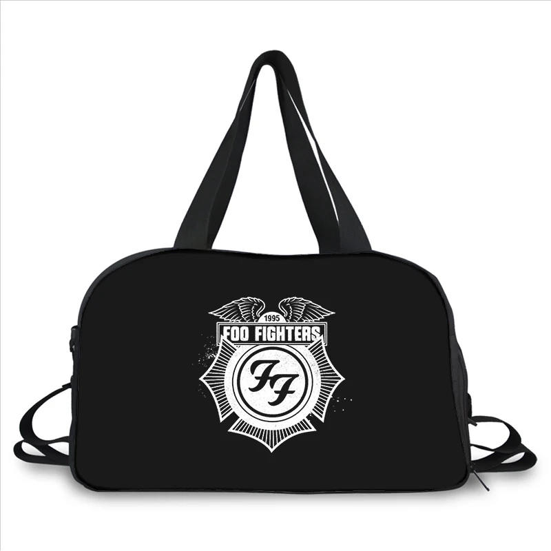 Foo Fighters 3D printing fashion trend portable large capacity multi function messenger bag travel bag