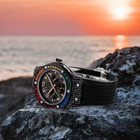 missfox watch for men fashion unique big dial diamond male qaurtz reloj waterproof rubber strap japan movement men%e2%80%98s wrist watch