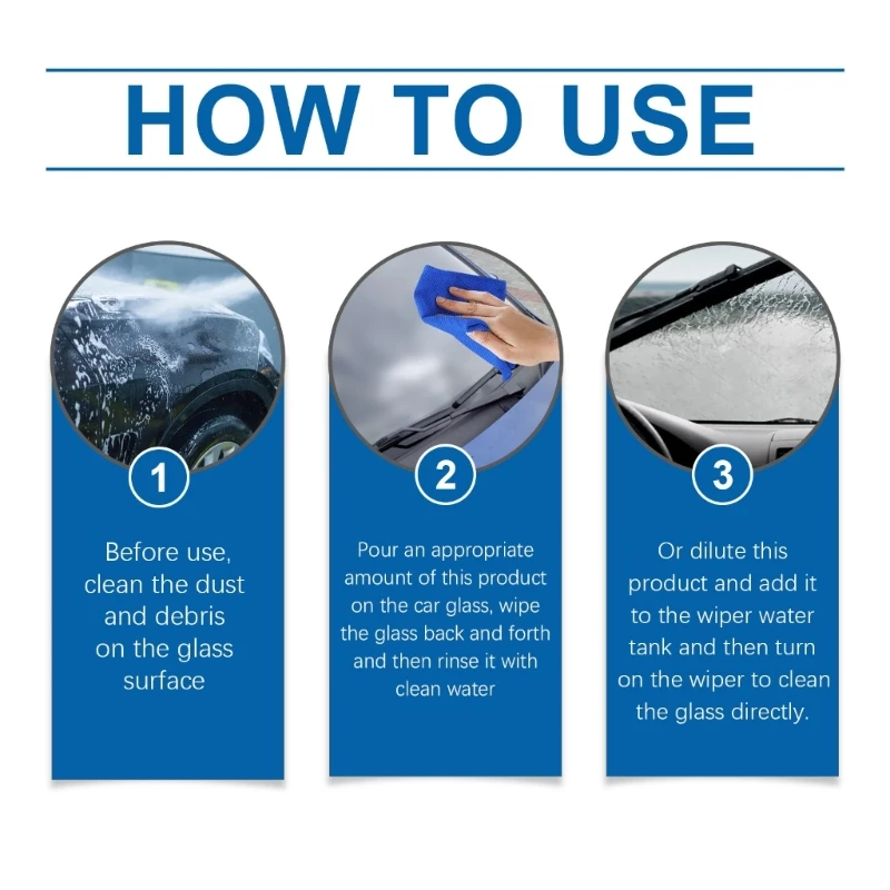 Очиститель для удаления масляной пленки с автомобильного стекла уменьшает