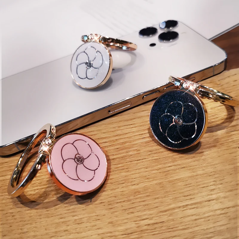 diamond ring mobile phone holder metal ring mobile phone holder suitable for iphone huawei samsung fashion universal stand free global shipping