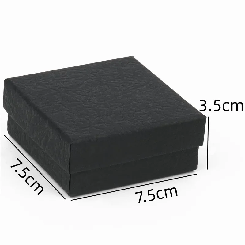 Черная картонная коробка для украшений