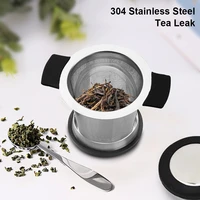 304 stainless steel reusable tea infuser tea strainer teapot loose tea leaf spice tea filter kitchen accessories handle clip