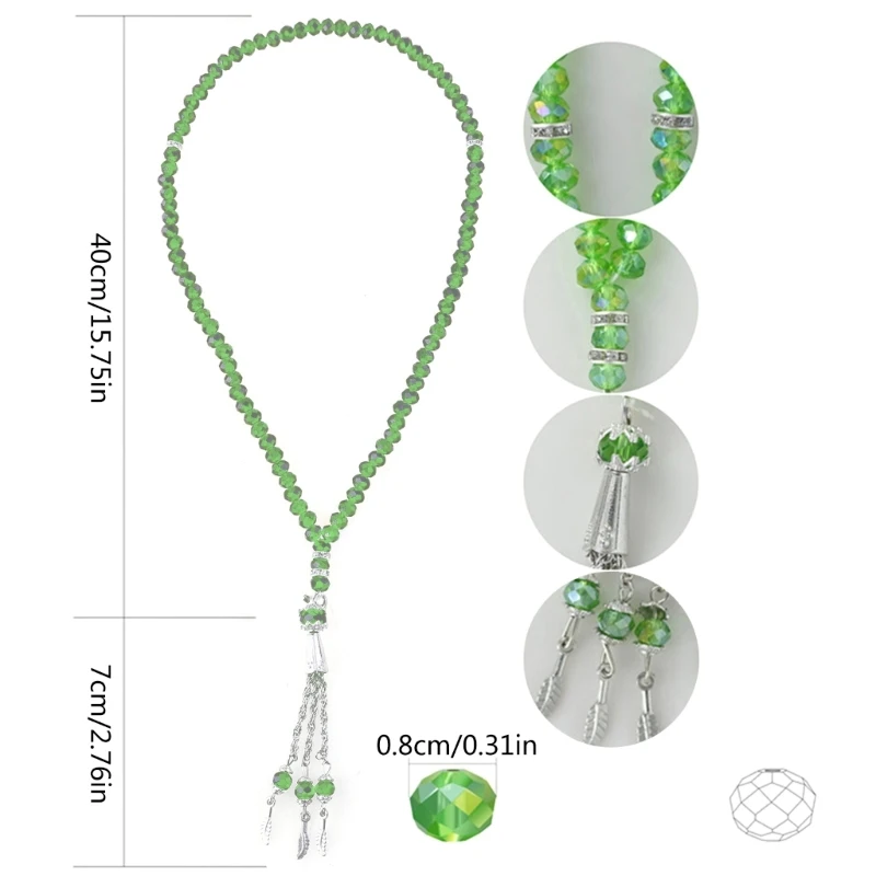 ZB91 Исламская молитва Аллаха Четки Мисбаха для женщин и мужчин Мусульманский