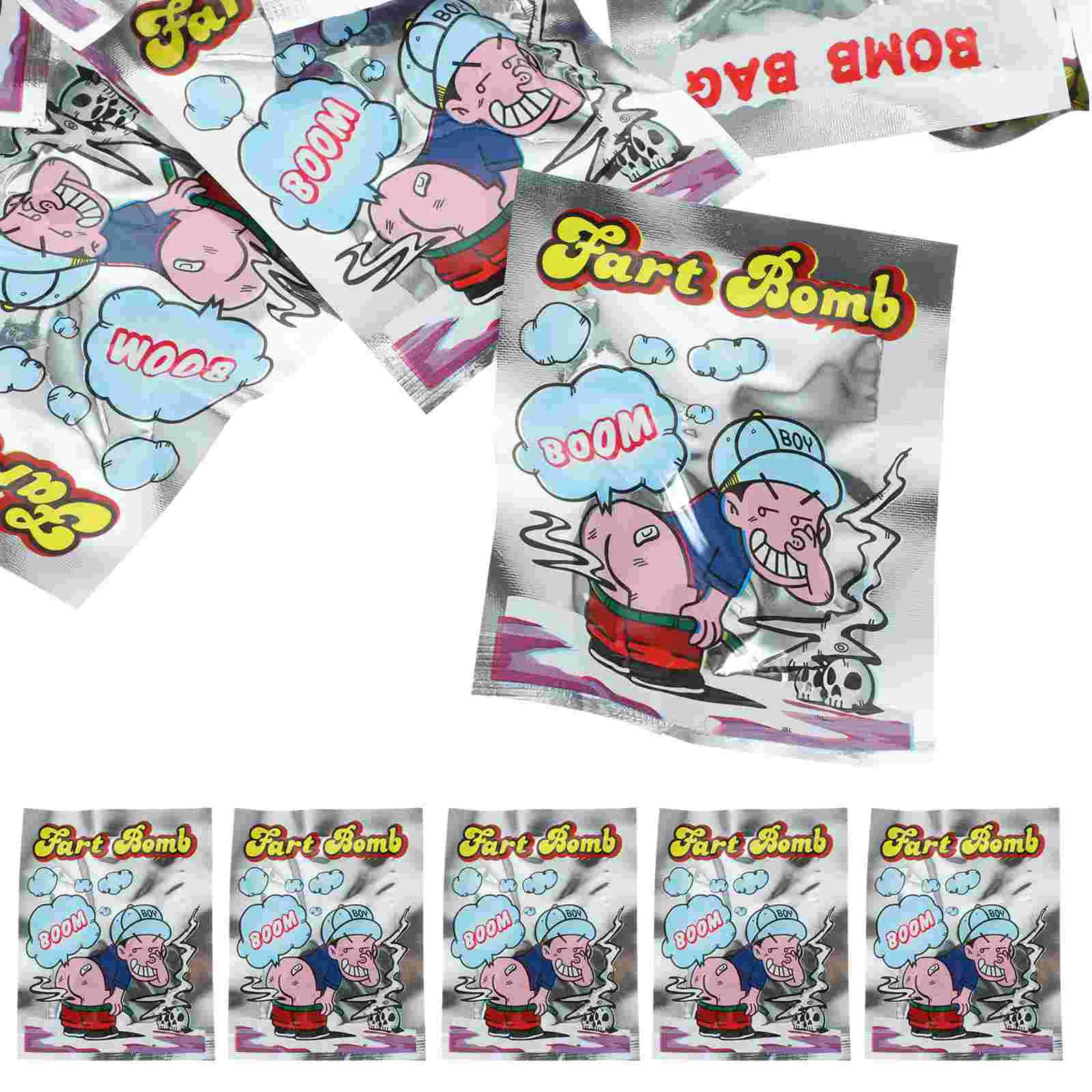 

200 Pcs Whole Person Smelly Bag Halloween Toys Stink Bomb Bags Fool's Day Itching Fart Funny Trick Plastic Tricky Prank Party