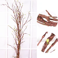 300CM Artificial Plants Tree Vines Flexible Rattan Real Touch 76 Branches Liana Wall Hanging Rattan Wedding Decoration Flowers