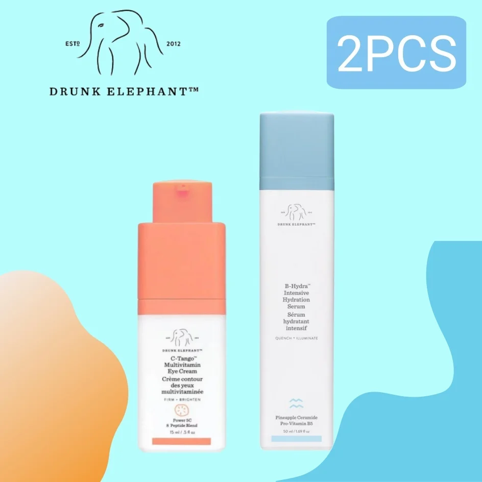 

2PCS Drunk Elephant B-Hydra Intensive Hydration Serum+C Tango Multivitamin Eye Cream Moisturizing Anti-wrinkles Firming Skin