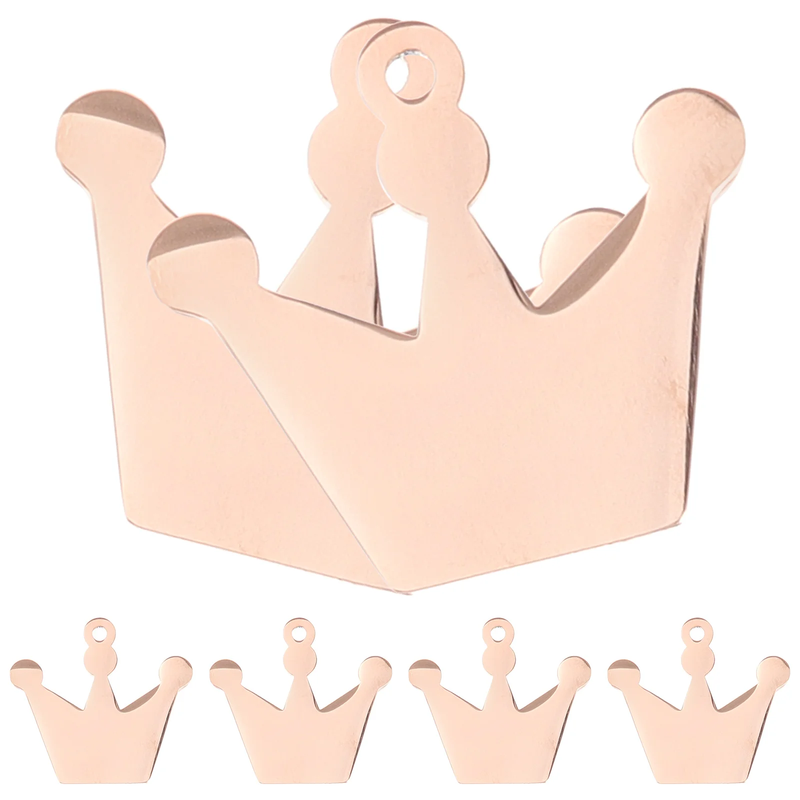 

6 шт. Пустые бирки, идентификационные бирки для домашних животных, металлические милые бирки для собак в форме короны, бирки для ошейников, украшения