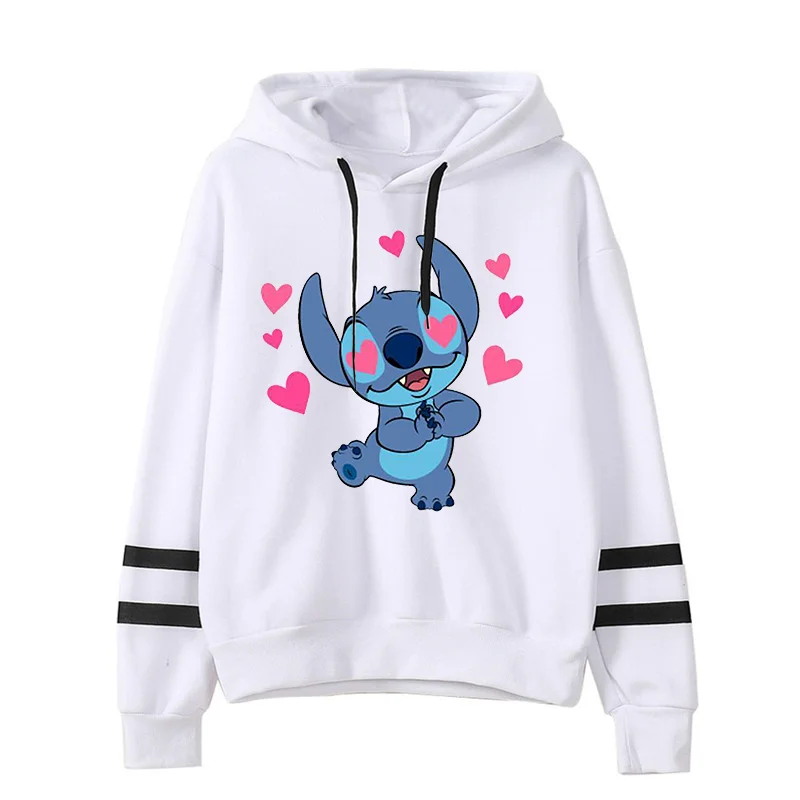 

Disney Lilo Stitch Cartoon Women's Casual Cartoon winter hoodie Printed Top