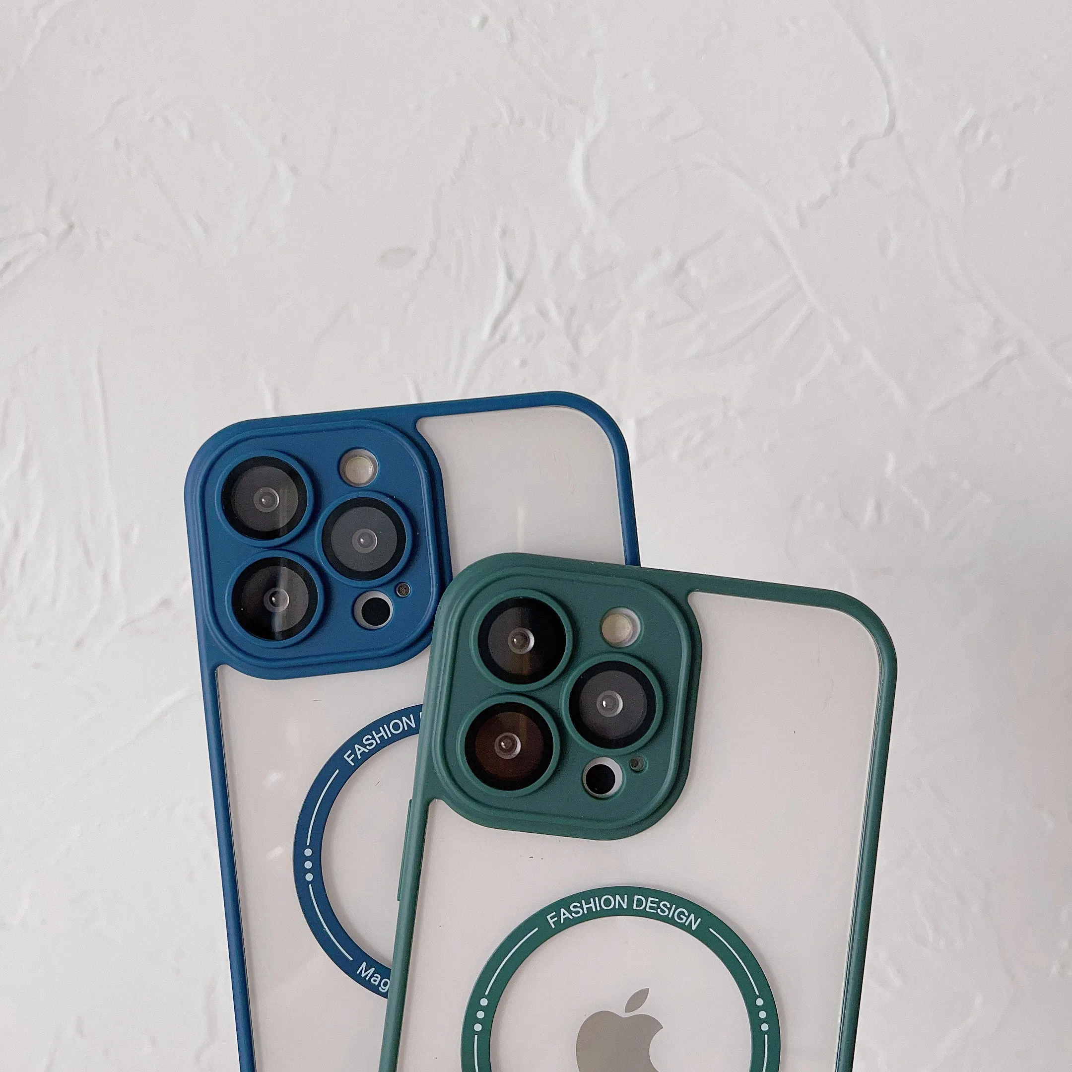 Модный цветной проницаемый магнитный чехол для мобильного телефона с защитой от