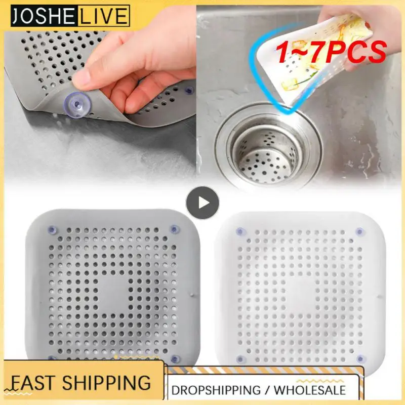 

1-7 шт., Силиконовый Фильтр для слива в ванной и душе