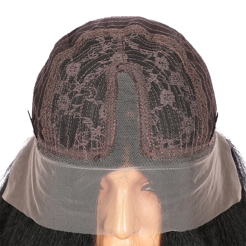 26 дюймов 180% Плотность длинный бордовый прямой синтетический кружевной передний