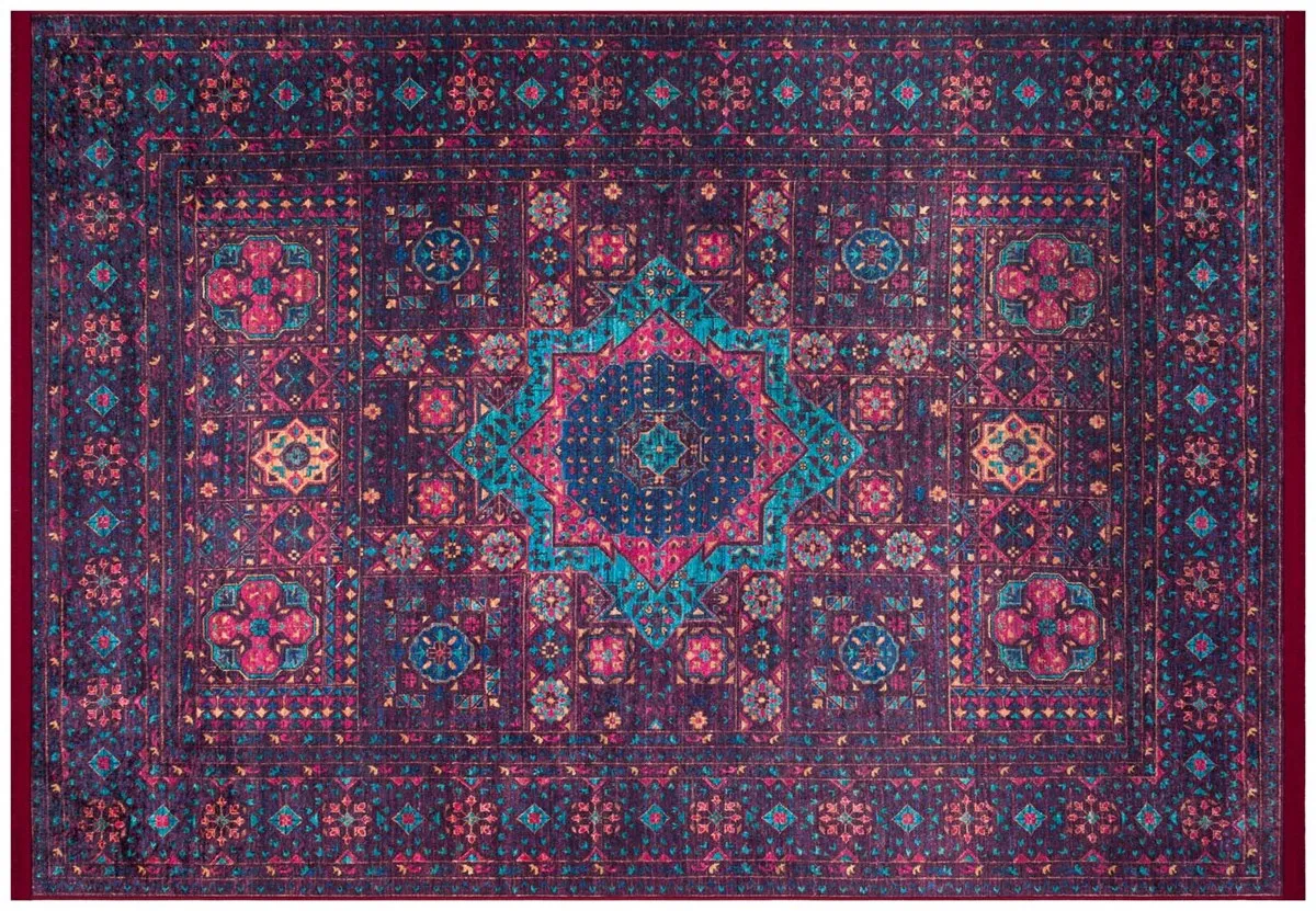 

TRKMN.02 Washable Digital Printed Rug With Tossels