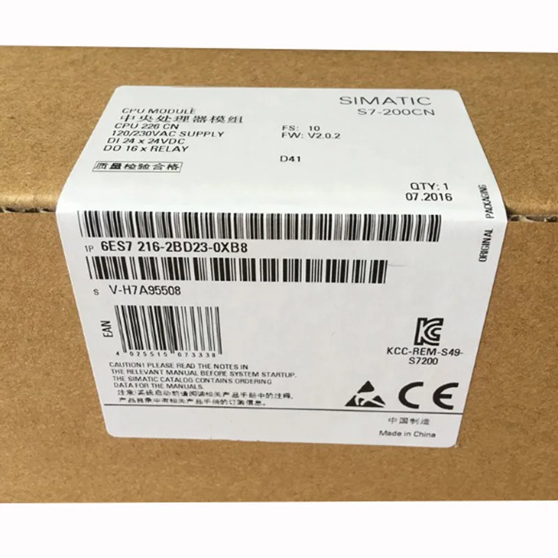 

Новый оригинальный 6ES7216-2BD23-0XB8 CPU226CN