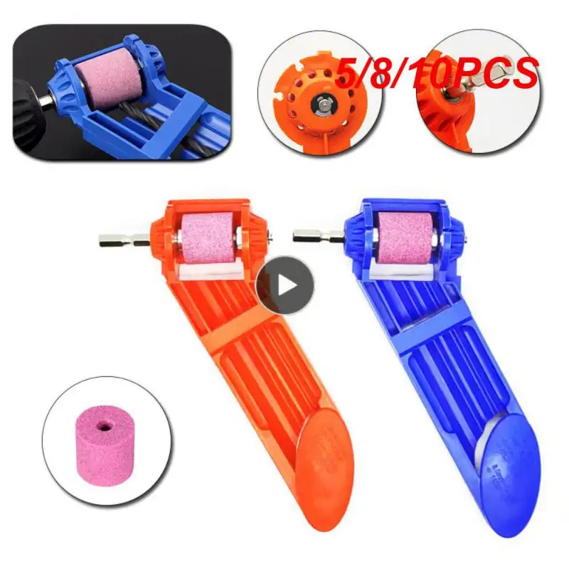 

5/8/10PCS Drill Bit Sharpener Twist Drill Bit 2.0-12.5mm Drill Bits Set Sharpener Corundum Grinding Wheel Hand Tools