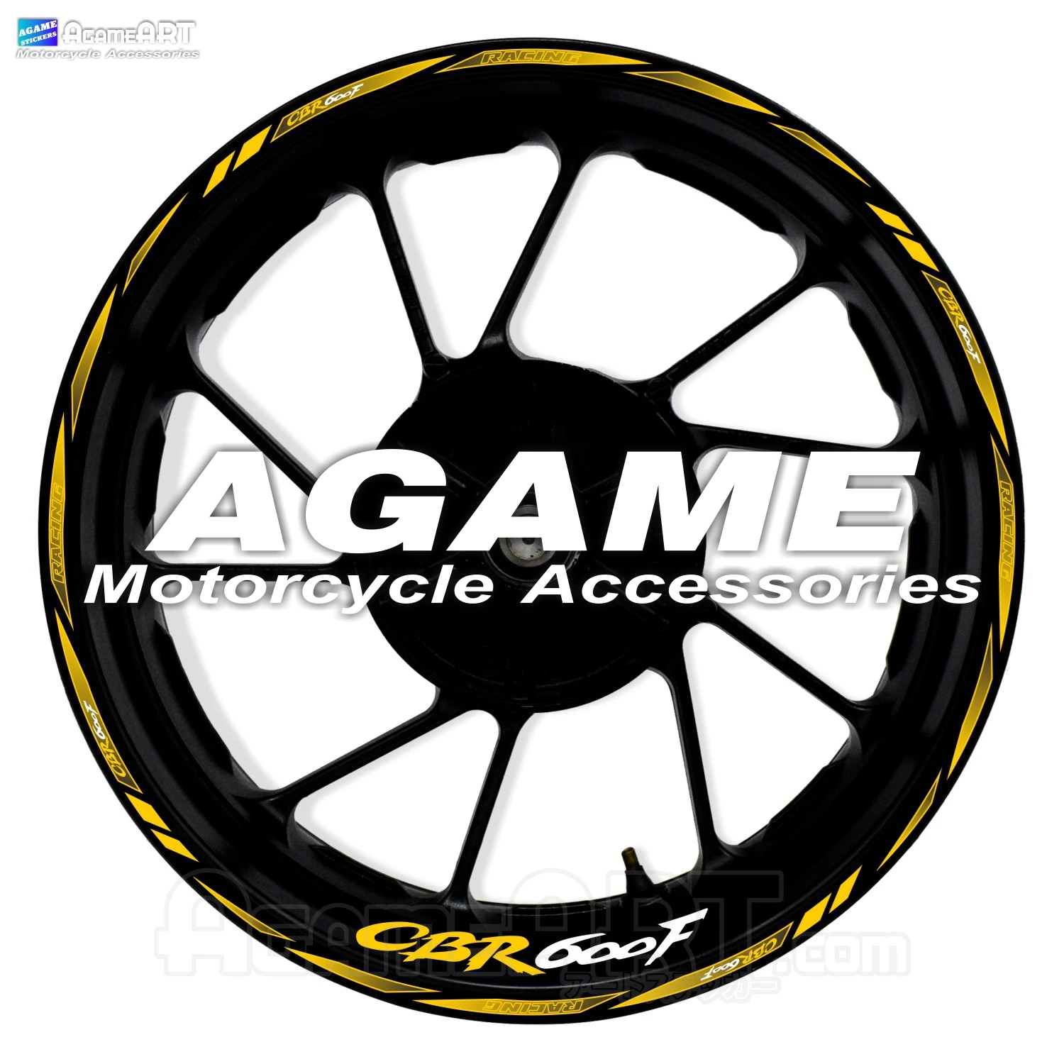 Светоотражающие наклейки на обод мотоцикла CBR600RR 17 дюймов полоска колеса внутри