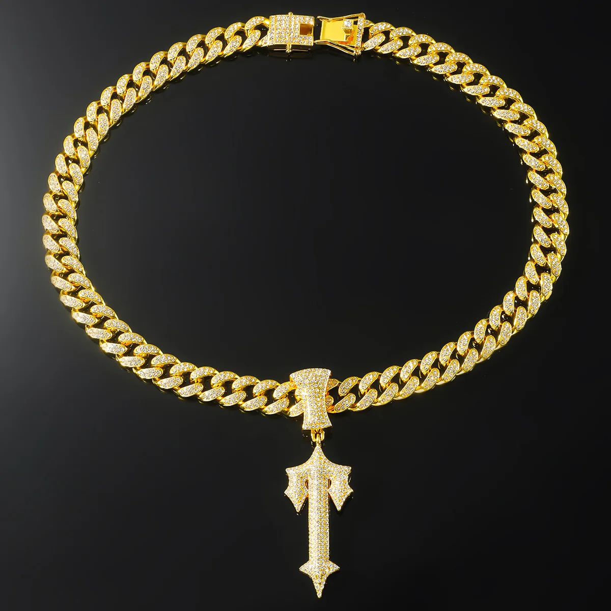 Новинка мужская и женская цепочка в стиле хип-хоп кубинская 13 мм с надписью со