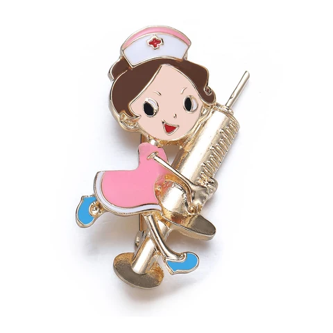 Эмалированные булавки для кормления, медицинская брошь, милый шприц для медсестры, ремешок с лацканами, сумка, значок для пальто, аксессуары, подарки для друзей, семьи