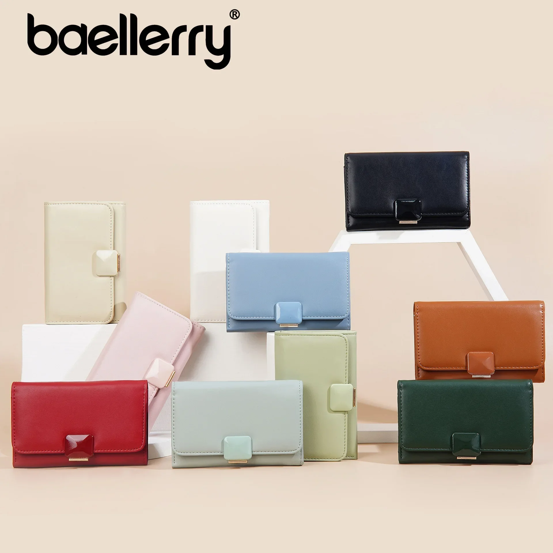 Средние кошельки для женщин Дамский кошелек Роскошный дизайнерский трендовый