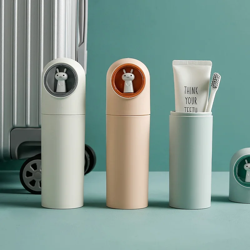 

Toothbrush Holder Portable Travel Mouthwash Cup Toothpaste Tooth Storage Box Toilet Mug Travel Dental Kit Bathroom Accessories