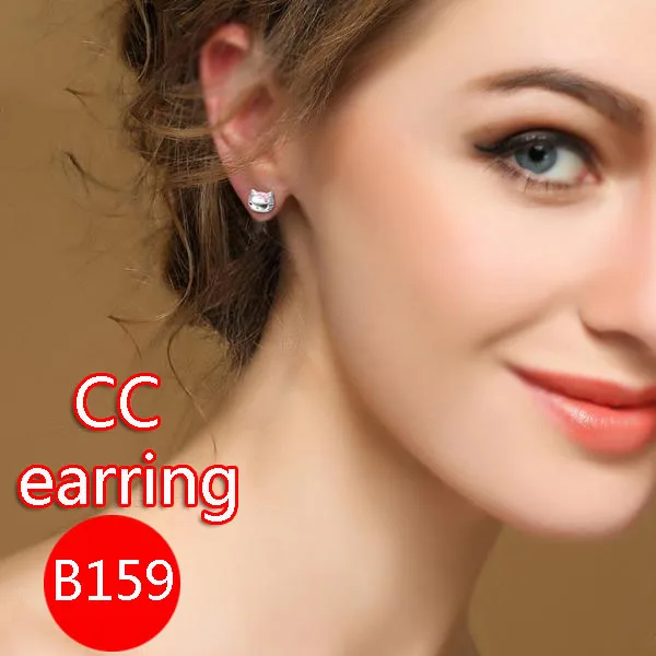 

B159 Fashion Stud Earrings Personality Retro Letter Shape Jewelry Gifts for Lovers