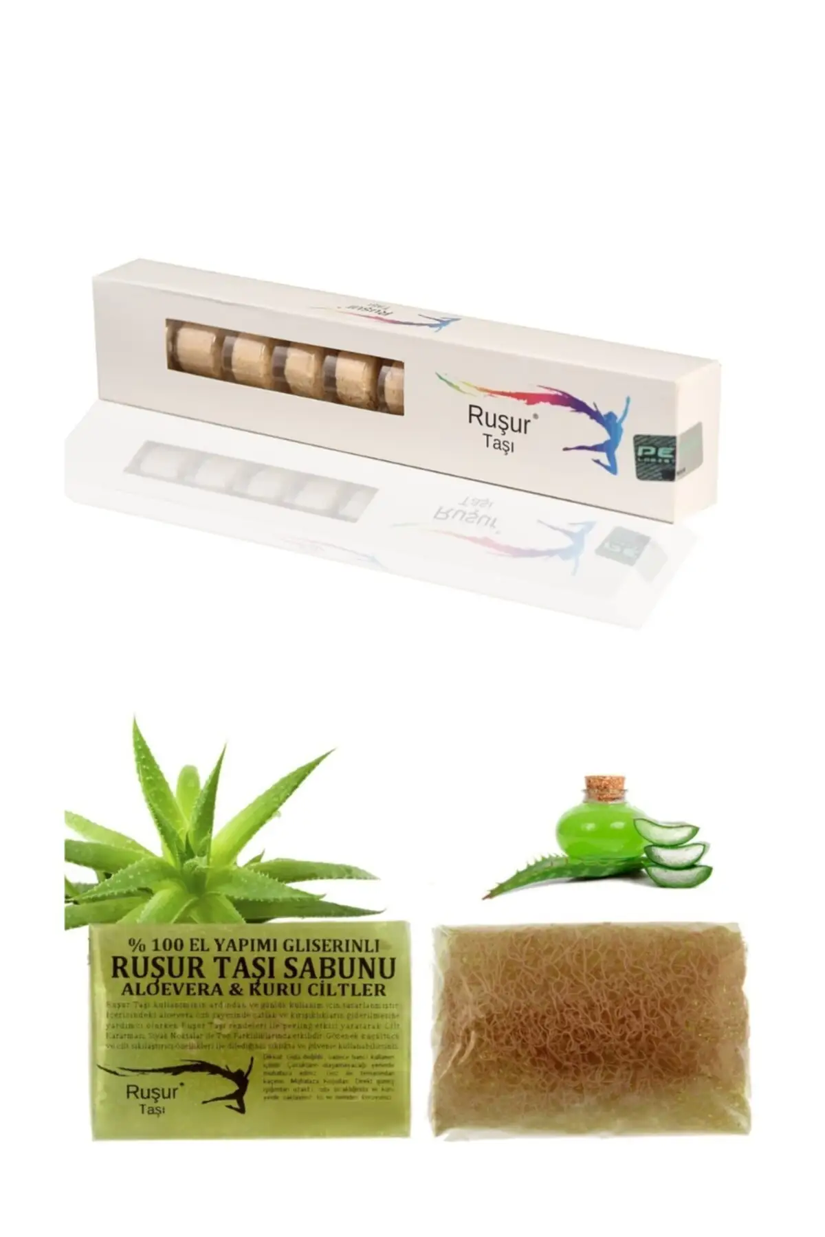 

E16 1 Box Ruşur Stone And Ruşur Stone Soap Aloevera Concise Fiber 100 Handmade soap aloevera soap