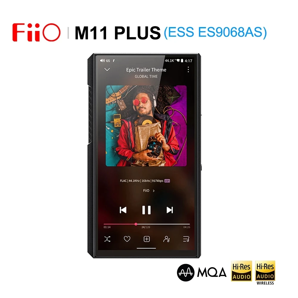 (Gift)+Fiio M11 Plus ESS Android THX AAA Music Portable Player MP3 Dual ES9068AS USB DAC Bluetooth Receiver Snapdragon 660 AMP