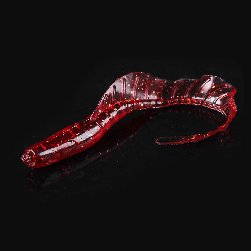 

20pcs-10pcs/bag Saltwater silicone soft bait bass grub maggot plastic soft worm lure 10 colors bionic worm swim baits