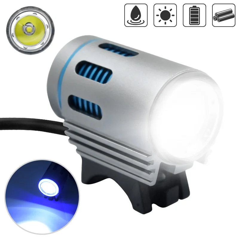 

3000LM Bicycle Headlight XM-L2 LED Bike Front Light Safety Lamp Night Riding Lantern Waterproof 18650 Battery Cycling Flashlight