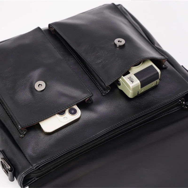 Men's Business Simple Fashion Handbag Korean Version One Shoulder Crossbody Bags for Men Retro Casual Briefcase bolso de hombre