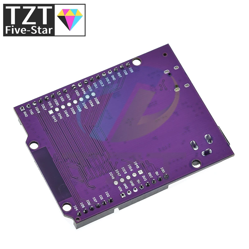Модуль платы TZT D1 ESP32-S3 WiFi + Bluetooth 16 Мб Flash UNO R3 CH340 N16R8 для ESP32