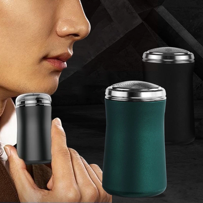 

Мини-электробритва карманная моющаяся электрическая бритва USB перезаряжаемая Бритва для мужчин для влажного и сухого бритья Триммер двойн...