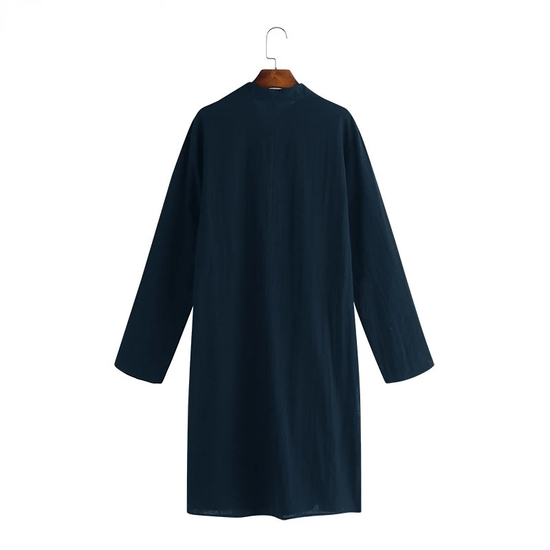 Arab Style Fashion Simple Long Men's Shirt Muslim Robes Abaya Man De Moda Musulmana Islamic Clothing