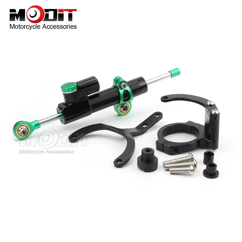 

Для мотоциклов Kawasaki ZH2 Z H2 2020-2026: Комплект аксессуаров для крепления стабилизатора руля с ЧПУ и демпфера