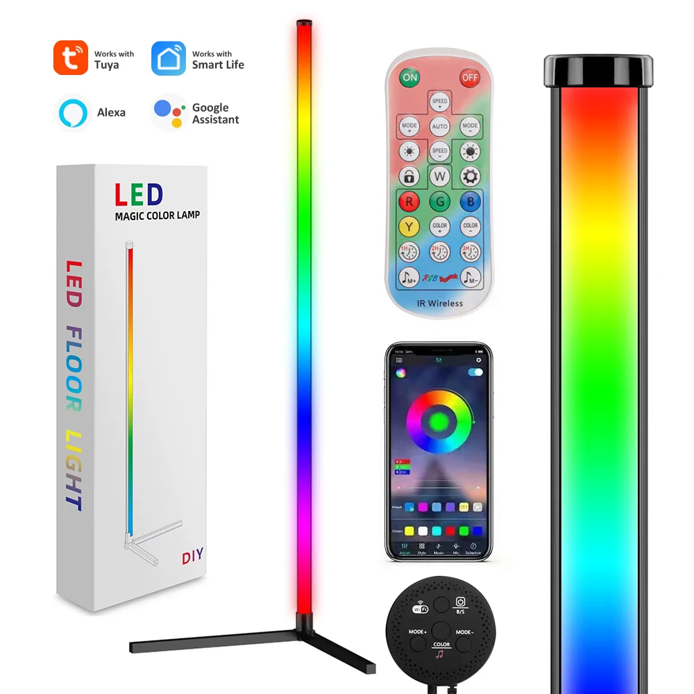 

Led Corner Light Wifi 20w Color Changeable Wireless Dimmable New Tuya Works With Alexa And Google Assistant