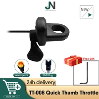 tt 008 quick disassembly thumb throttle with 3 pin male sm waterproof plug use for 12v 24v 36v 48v electric bicycle accessory